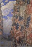 Childe Hassam The Fourth of July painting